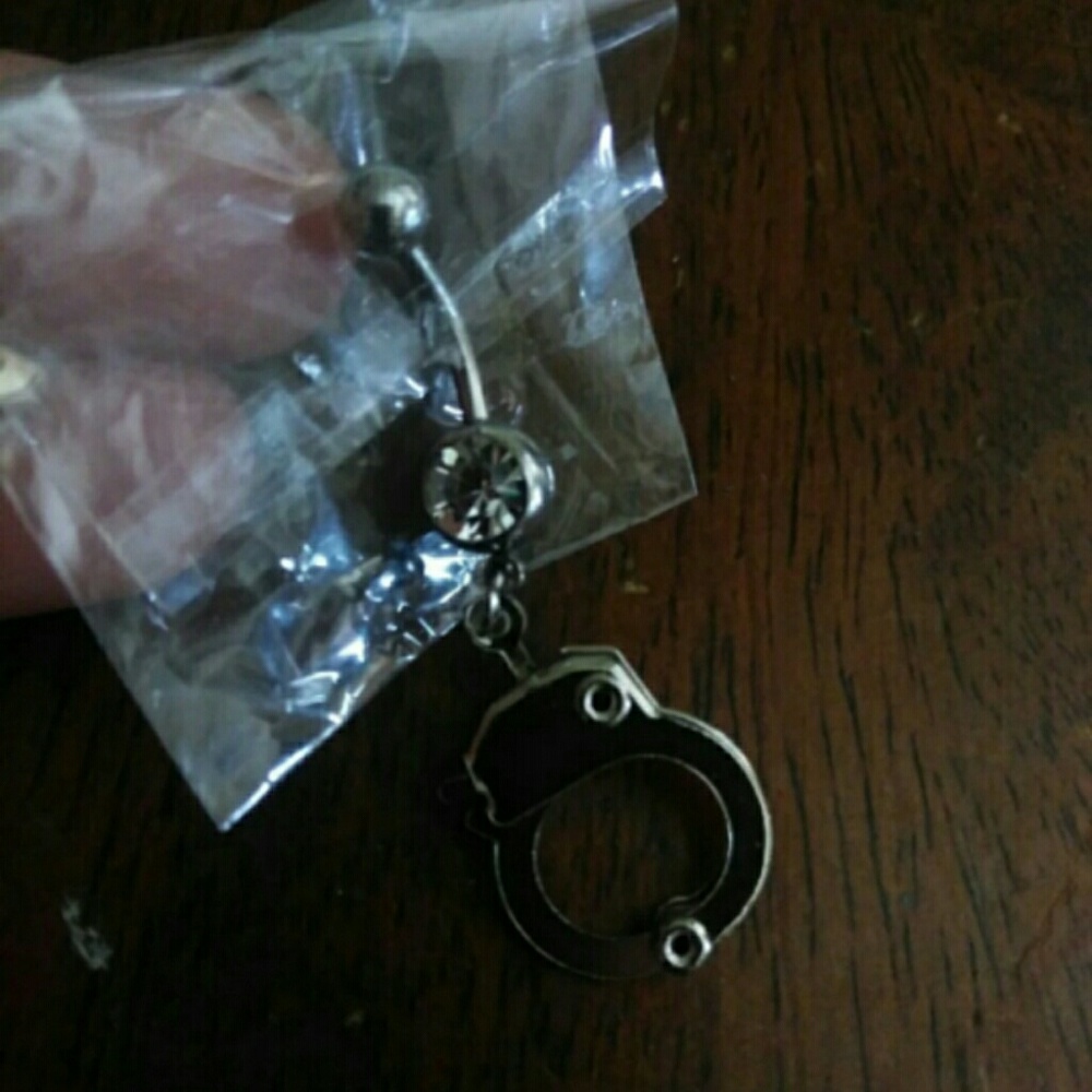 Hand cuff belly button ring